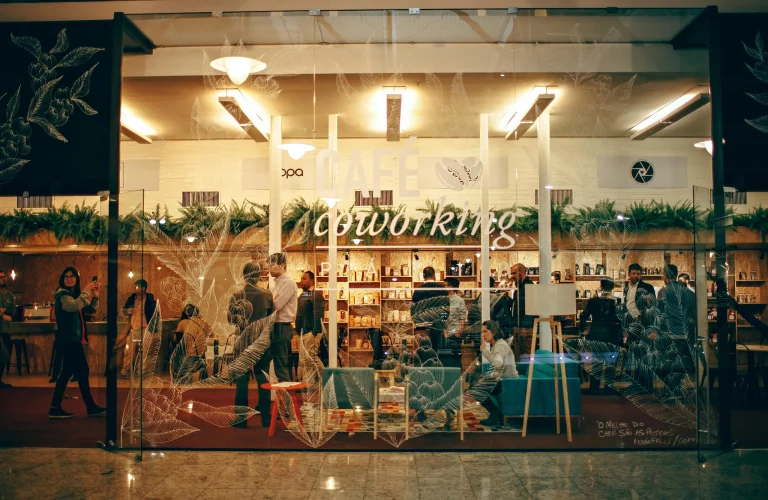 Coworking space cafe
